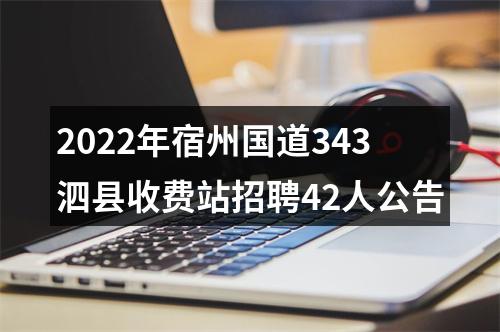 2022年宿州国道343泗县收费站招聘42人公告 图片